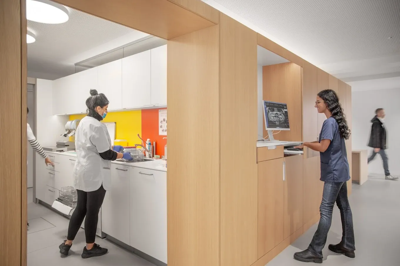Cabinet Dentaire du Marché — salle de soins vue couloir